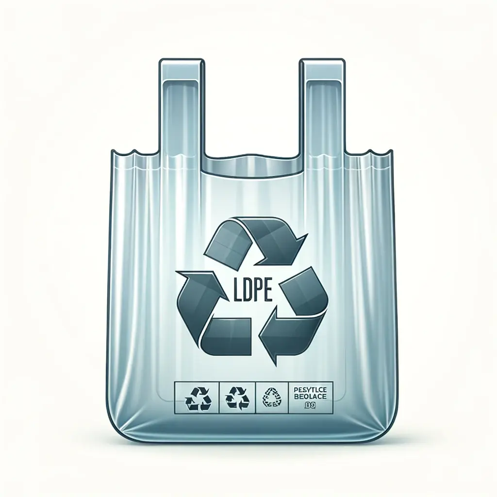 LDPE eller PEBD (Low-Density Polyethylen)