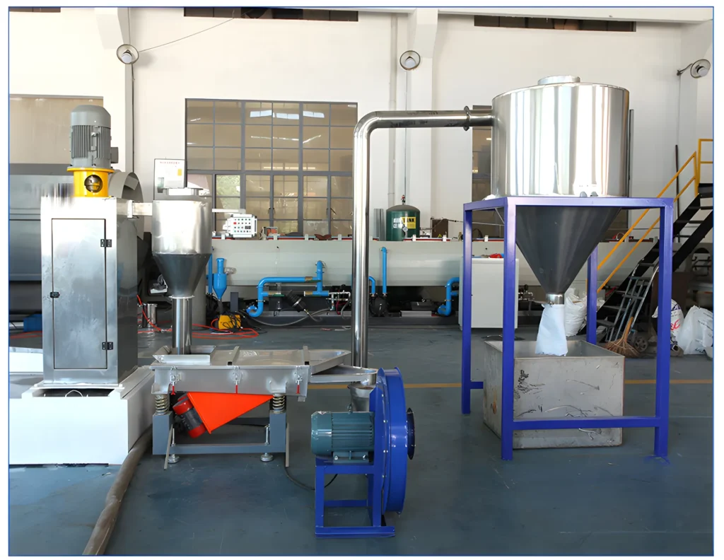 Industrial processing equipment in a manufacturing facility