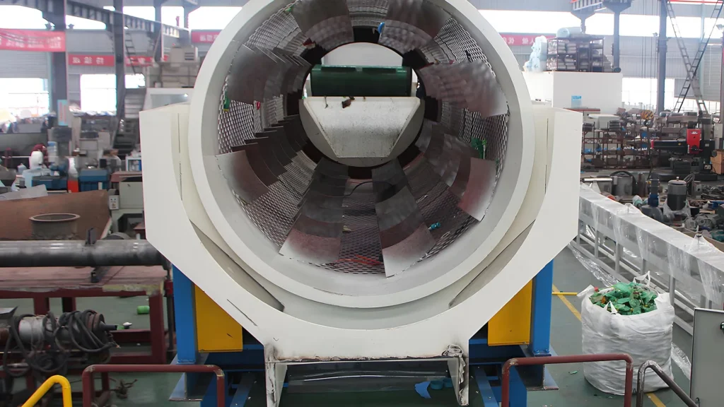 Large industrial motor in manufacturing plant