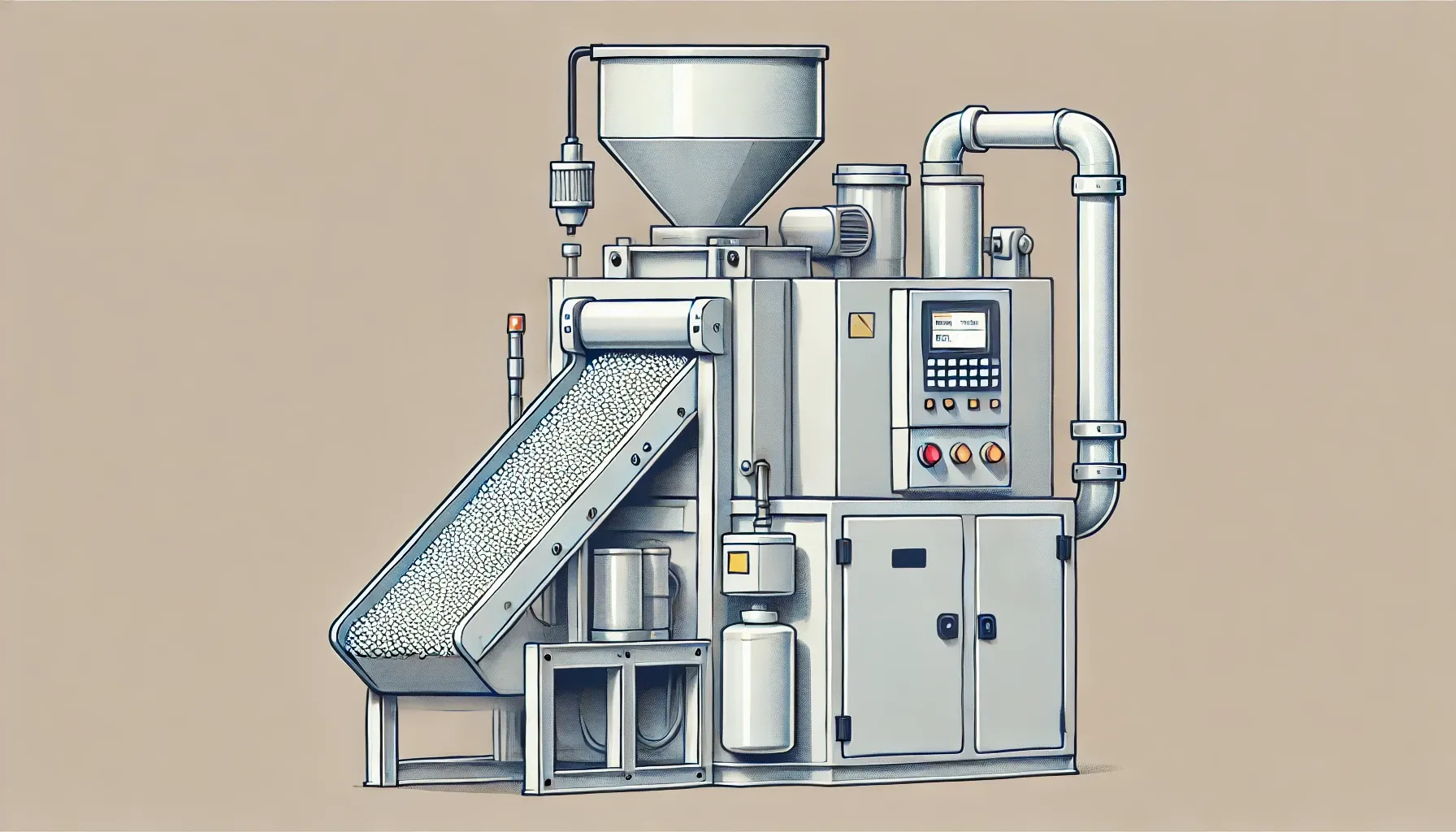 Industrial machinery for material processing