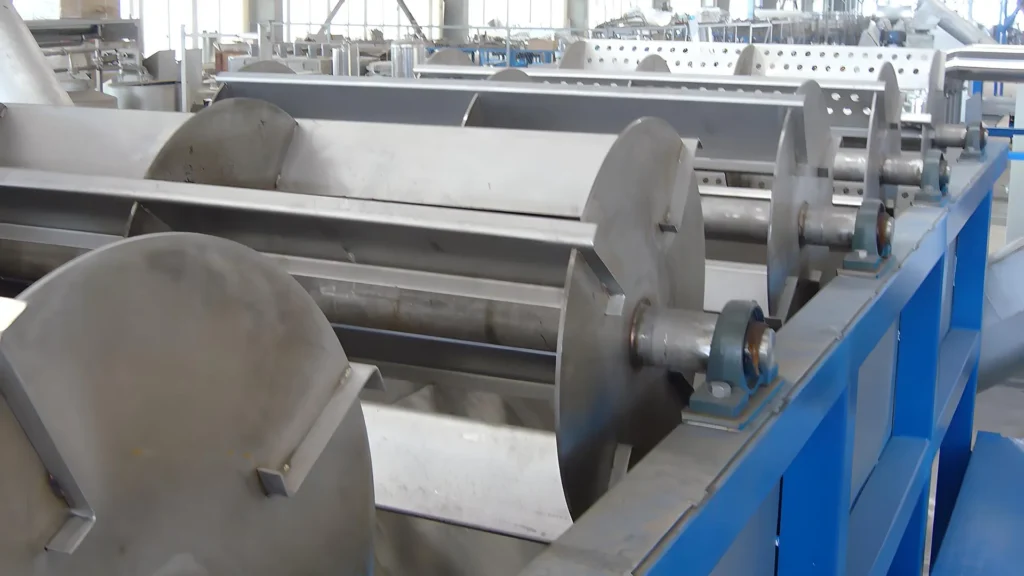 Industrial paper rolling machinery in factory