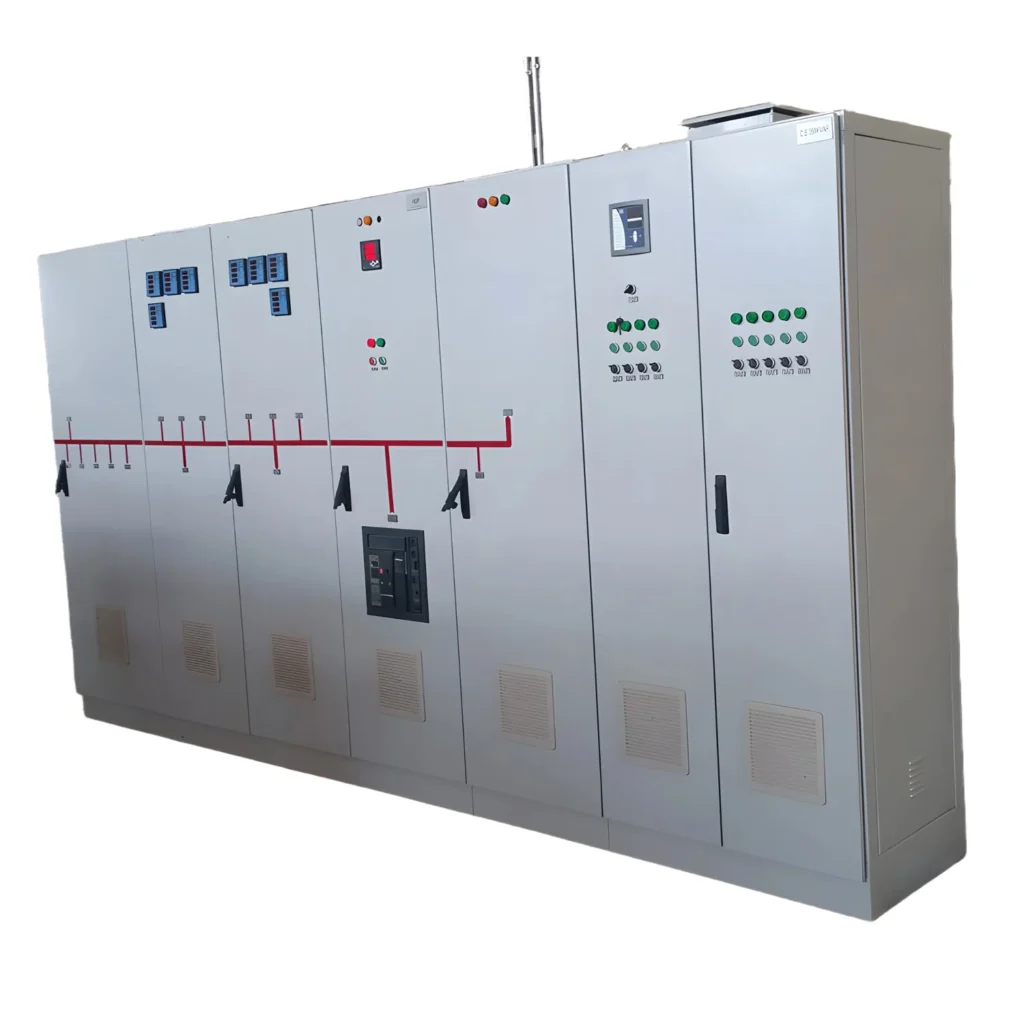 Large industrial electrical control panel