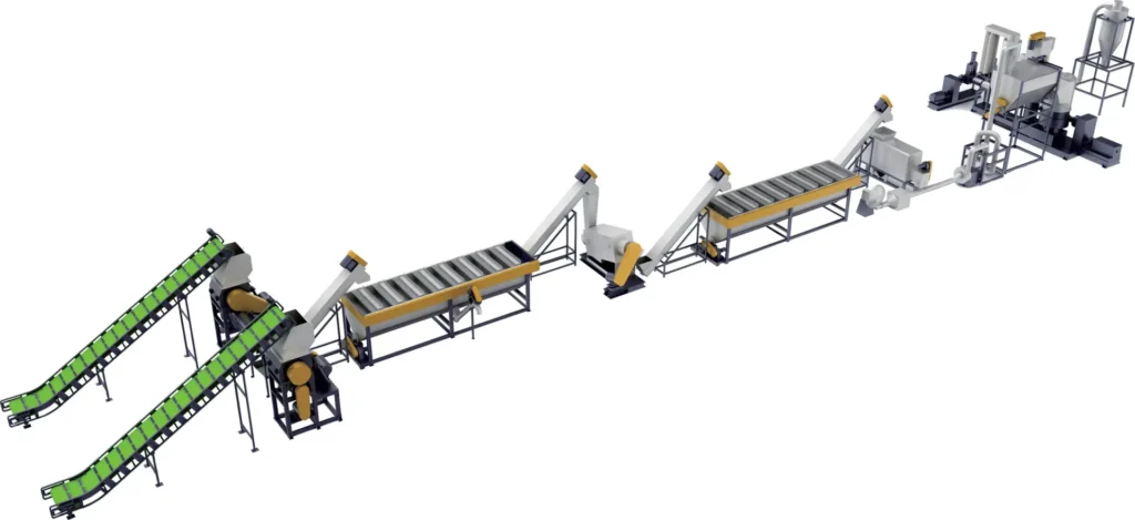 PP PE Film Recycling Washing Line